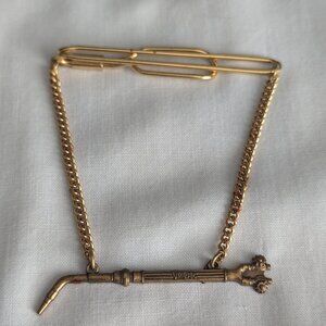 Victor Cutting Torch Vintage 1950's 60's Pendant Tie Bar Welder Clip